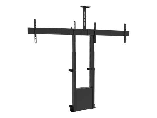 Multibrackets M Motorized Floormount - vogn - motorisert - for 2 LCD-displayer / kamera - svart