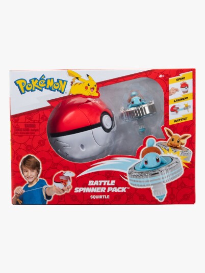 Pokémon Battle Spinner Squirtle Lekesett med Pokéball - Rød Pokémon Battle Spinner Squirtle Lekesett med Pokéball - Rød