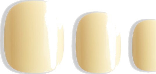 Butter Yellow Short Squoval 30 pcs