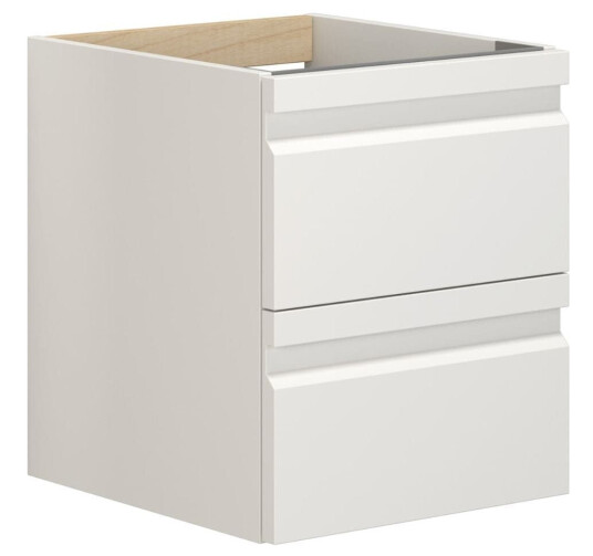 Dansani Inzo Underskap m/2 skuffer 40x44x48 cm Int.grep Hvit Matt Lakk