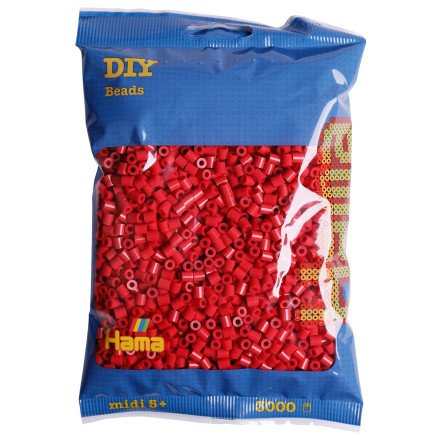 Hama Midi Perler 201 114 Cherry Red 3000 Stk.