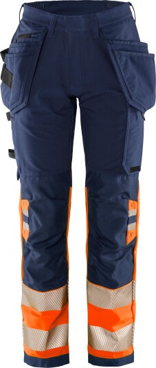 Fristads 2663 GSTP Arbeidsbukse marineblå/oransje Marineblå/Oransje, Klær