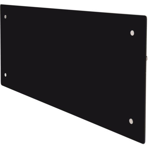 Adax Clea H panelovn med termostat og WiFi 600W/230V, Sort glass - 8 m²