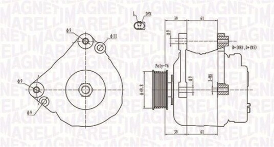 Dynamo MAGNETI MARELLI 063731729010