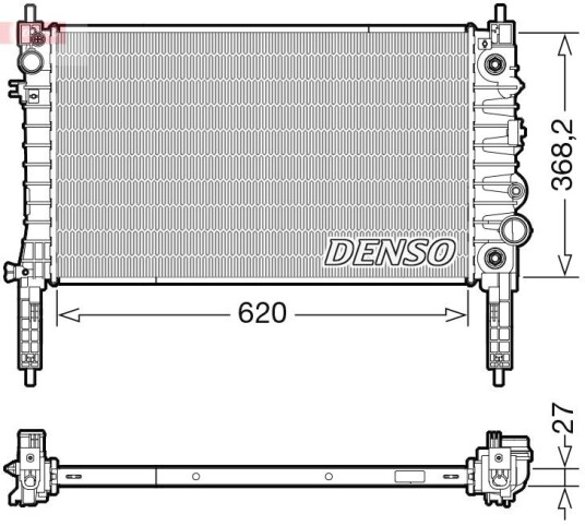 Radiator DENSO DRM20119 Radiator DENSO DRM20119
