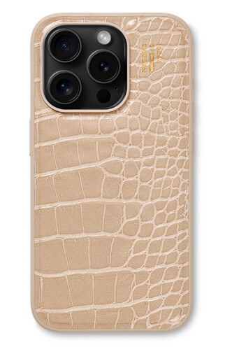 Ideal Of Sweden Vegan Leather Case Warm Beige Croco (IDVLC-I2361P-456)
