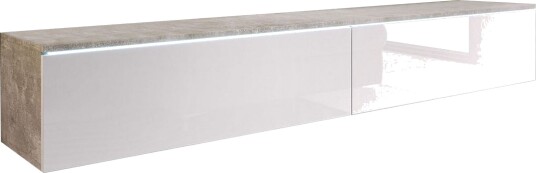 Cuguen TV benk 180 cm Hvit/Grå