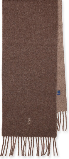 Polo Ralph Lauren Wool Nylon-Classic Rvrs-Scf - Brown - ONE SIZE