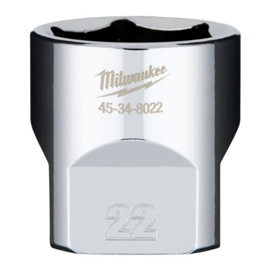 Milwaukee 4932479998 Pipe 3/8", kort 22 mm, Håndverktøy