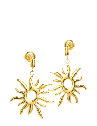 SISTIE Sirena Earrings Gold Plated Guld One Size SISTIE Sirena Earrings Gold Plated Guld One Size
