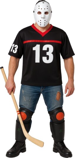 Jason Friday 13th Inspirert Kostymeset med 3 deler Jason Friday 13th Inspirert Kostymeset med 3 deler