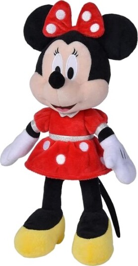 Disney Minni Mus Kosedyr 35 cm Rød Kjole