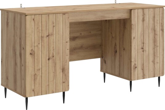 vidaXL Skrivebord Artisan eik 142,5 x 50 x 75 cm Konstruert tre