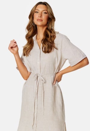 GANT Relaxed Linen Shirt Dress 209 Horn Beige 42 GANT Relaxed Linen Shirt Dress 209 Horn Beige 42