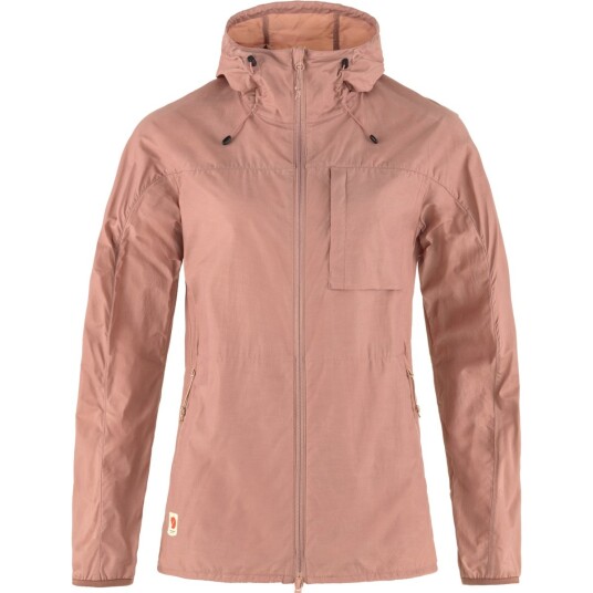 Fjellreven Women's High Coast Wind Jacket Dusty Rose M