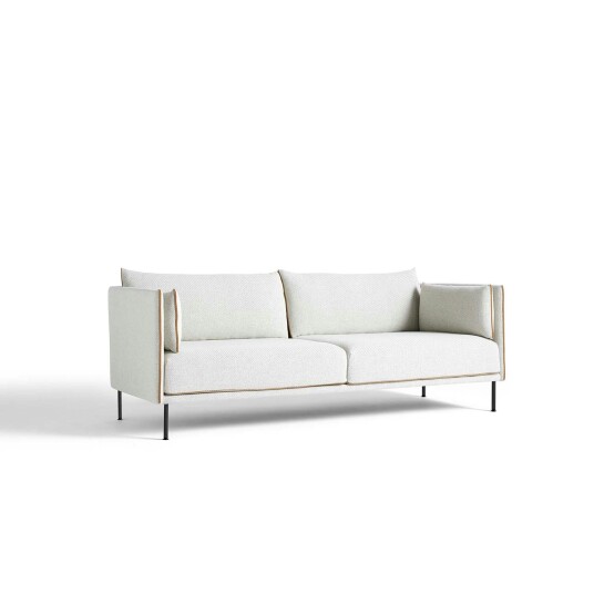 Hay Silhouette Sofa 3 Seater Coda 100/Cognac Piping/Steel