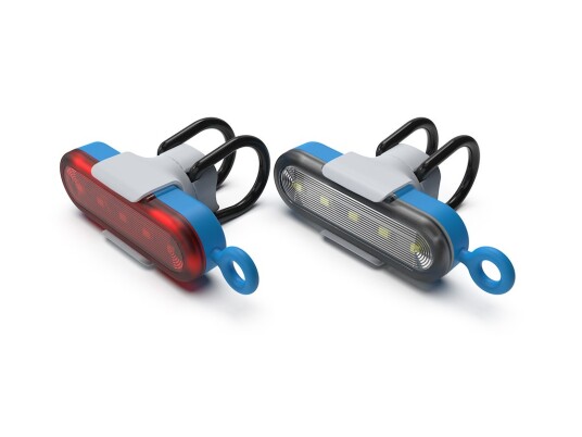 Reelight Stadium lygtesett USB oppladelig lumen 65 blå