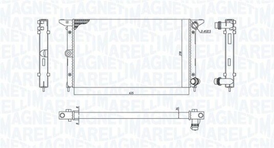 Radiator MAGNETI MARELLI 350213194900