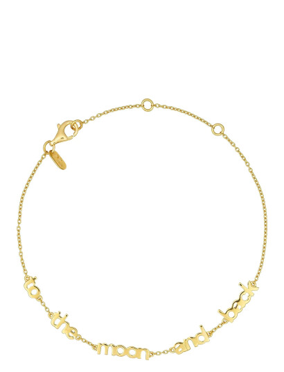 DESIGN LETTERS Vocabulary Bracelet Gold Plated |Guld |L:20 cm