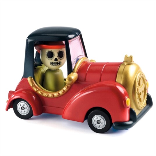 Djeco Crazy Motors Race Car Red Skull Djeco Crazy Motors Race Car Red Skull