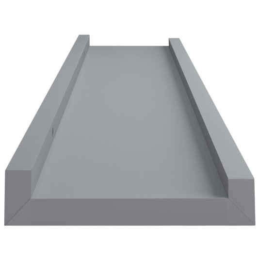 vidaXL Flytende vegghyller 2 stk gr? 40x9x3 cm MDF