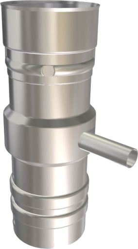 150 mm Metalbestos Omega lengde med innvendig kondensavløp