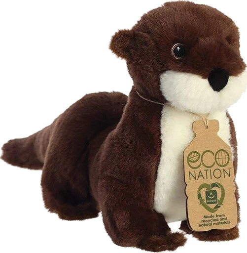 Eco Nation Plysj Maskot / Kosedyr Elveotter 34 Cm Miljøvennlig Eco Nation Plysj Maskot / Kosedyr Elveotter 34 Cm Miljøvennlig