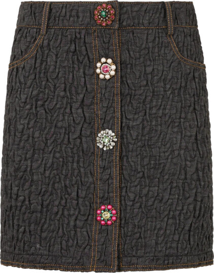 Moschino Dame Skjørt Blå XL, Moschino Dame Skjørt Blå XL,