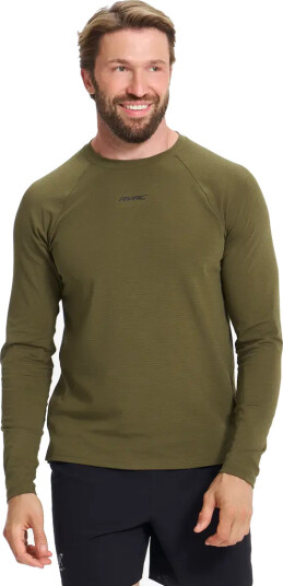 RevolutionRace Pulse Running Long sleeved T shirt Herre Dark Olive Størrelse:3XL Herre > Overdeler > Langermede skjorter