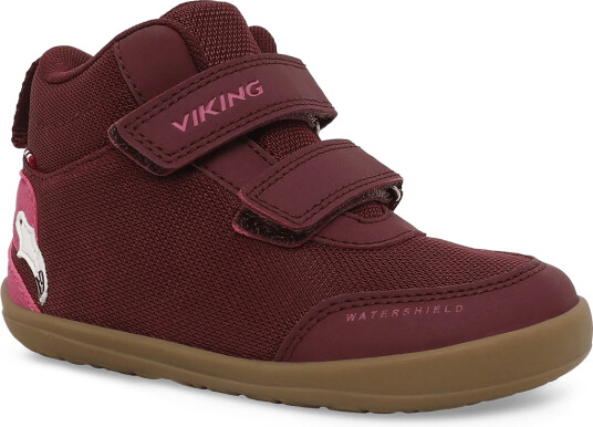 Viking Alv Barefoot Paw Mid Wp 2V - Burgundy - 30