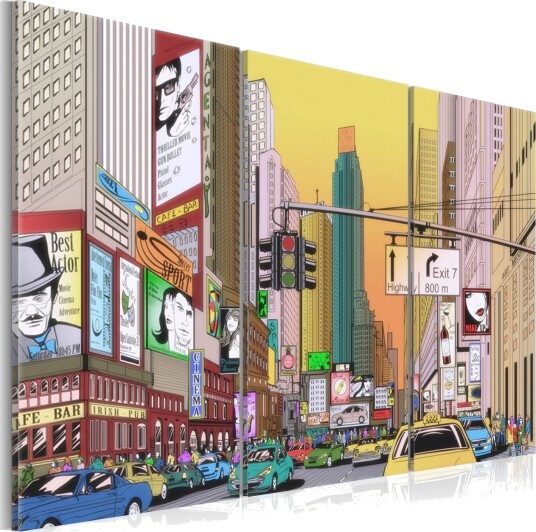 Bilde Cartoon city 90x60 Artgeist sp. z o. o.