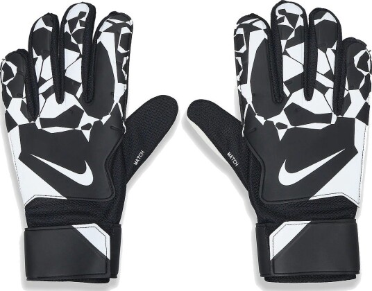 Nike Nike Match Goalkeeper Football Gloves - BLACK/WHITE/WHITE - 9