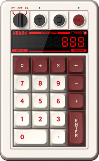 8Bitdo Retro 18 Mekanisk Numpad Fami Edition Trådløs