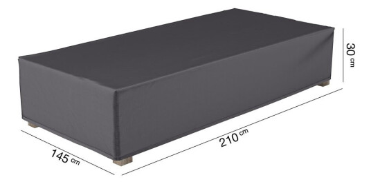 AeroCover Møbeltrekk Aerocover Til loungedel 210 x 145 cm Svart