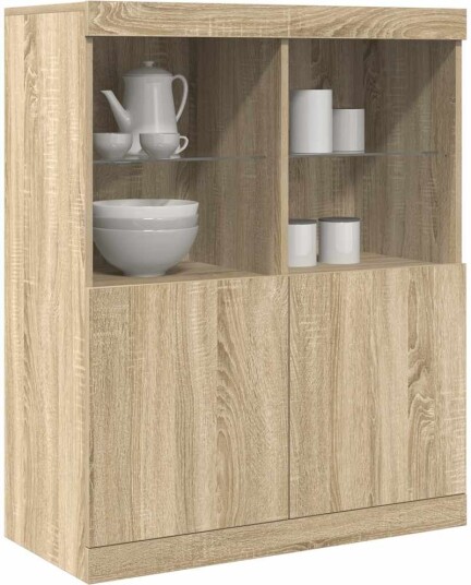 Skjenk sonoma eik 81x37x100 cm konstruert tre 8721158628022