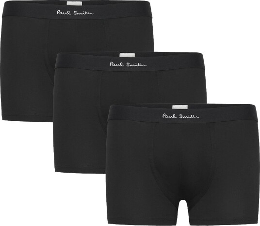 PS Paul Smith Men Trunk 3 Pack Plain 79_BLACK L