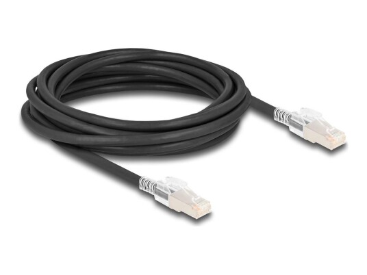 Delock Cat8 Nettverkskabel RJ-45 5 m Svart