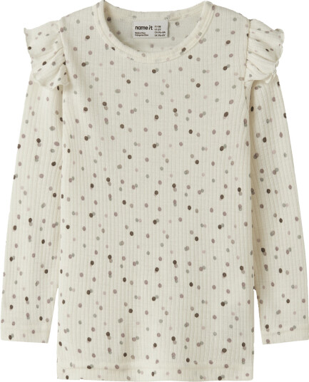 name it Nmfwomi Wo/Mo Ls Top - White - 104
