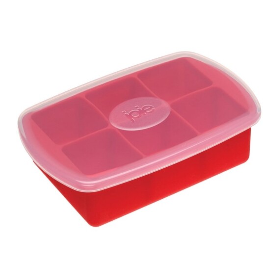 Isform XL i silikon 6 biter og plastlokk