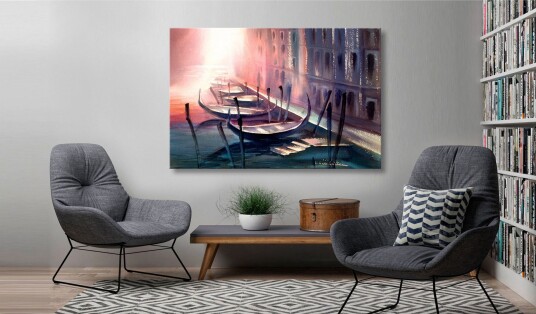 Tavle Early Morning In Venice 90X60 Artgeist sp. z o. o.
