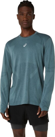 Asics Road Seamless Ls Top Blue XL