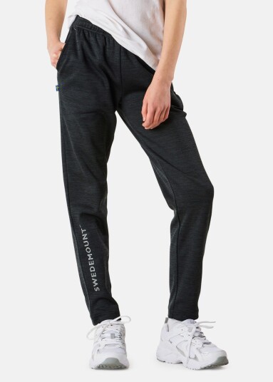 Swedemount Training Logo Pants Jr Ii Charcoal Melange/Charcoal Mela 150 Sweatpants
