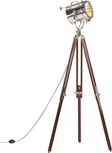 vidaXL Gulvlampe med stativ heltre mango 180 cm