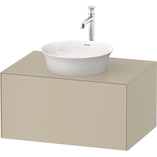 Duravit White Tulip Servantskap 1 skuff 80x55x40,8 cm Taupe Høyglans