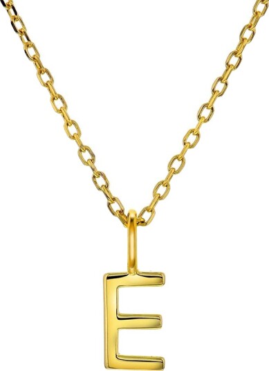 Pan Jewelry Letters smykke i 925 forgylt sølv E