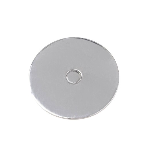 Kakebrett Med Hull i Midten Sølv 10,2 Cm Pk/10 