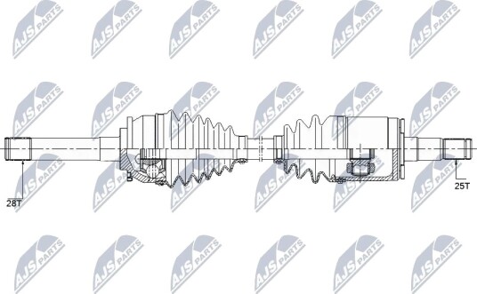 Nty Drivaksel NTY NPW MS 057 Nty Drivaksel NTY NPW MS 057