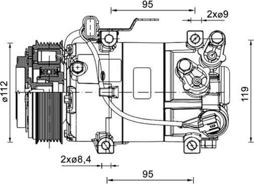 MAHLE ACP 1461 000P AC-kompressor