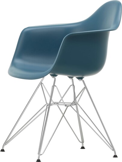 Vitra Eames Plastic RE DAR Spisestol Sjøblå/ Krom Vitra Eames Plastic RE DAR Spisestol Sjøblå/ Krom