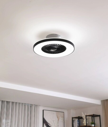 Lindby Smart LED-takvifte Paavo svart stillegående,Tuya
